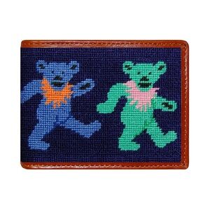 Smathers & Branson Grateful Dead Dancing Bears Wallet (Dark Navy)